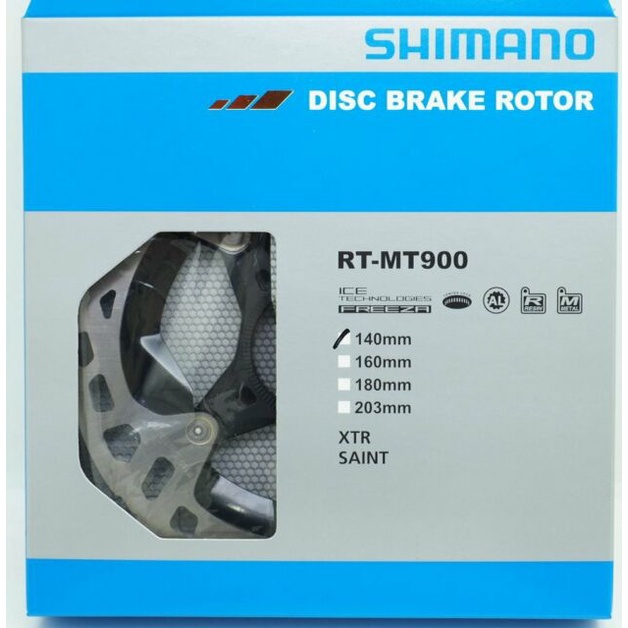 Đĩa thắng xe đạp tản nhiệt hiệu Shimano RT-MT900 140mm/160mm Center lock Rotor Ice-Tech