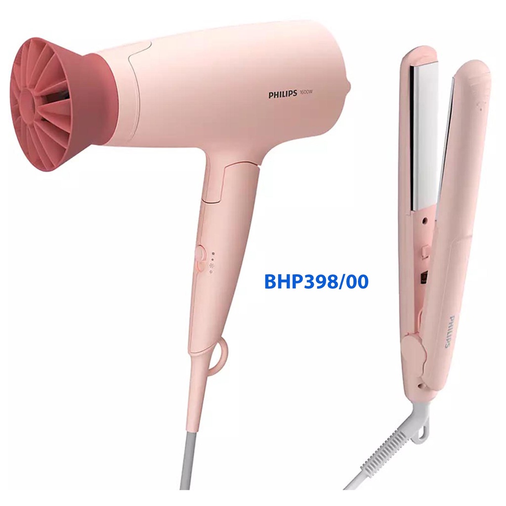 Máy sấy tóc và ép tóc Philips BHP398 HP8401 BHS530 - Hàng chính hãng (Bảo hành 2 năm toàn quốc)