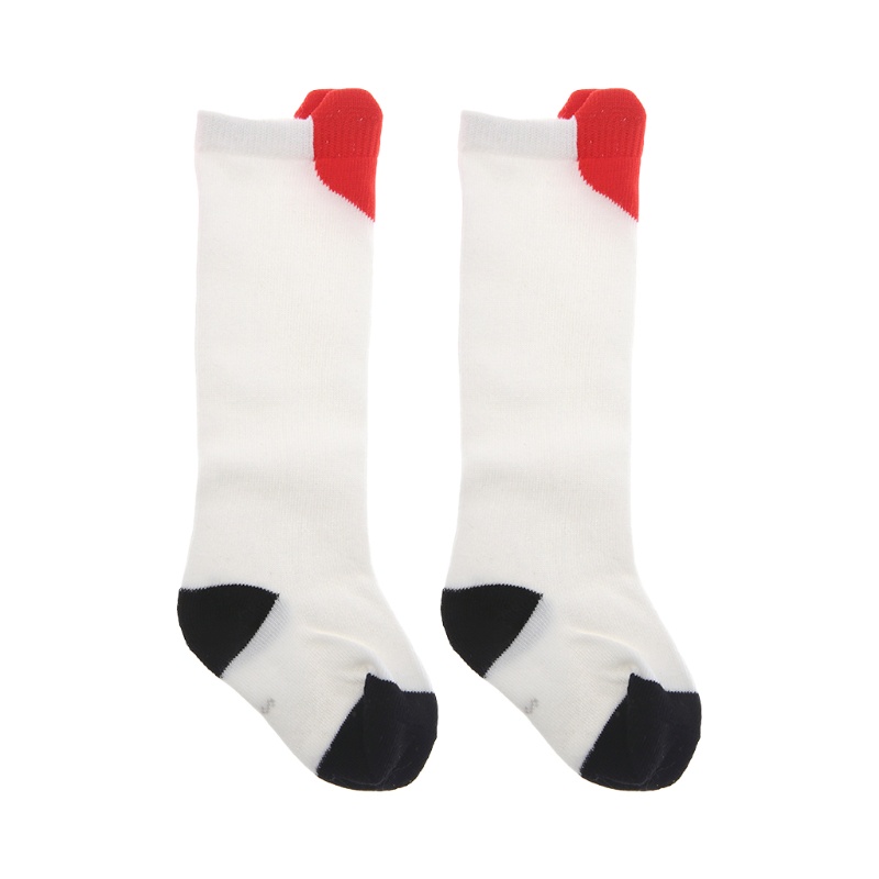 Vớ Cotton Pha Mềm Mại Dáng Dài In Họa Tiết Trái Tim Thời Trang Mùa Đông Ấm Áp Cho Bé Gái