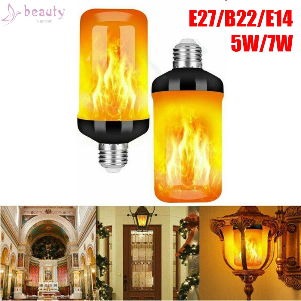 Bóng Đèn Hiệu Ứng Ngọn Lửa E27 / B22 / E14 85-265v 5w / 7w