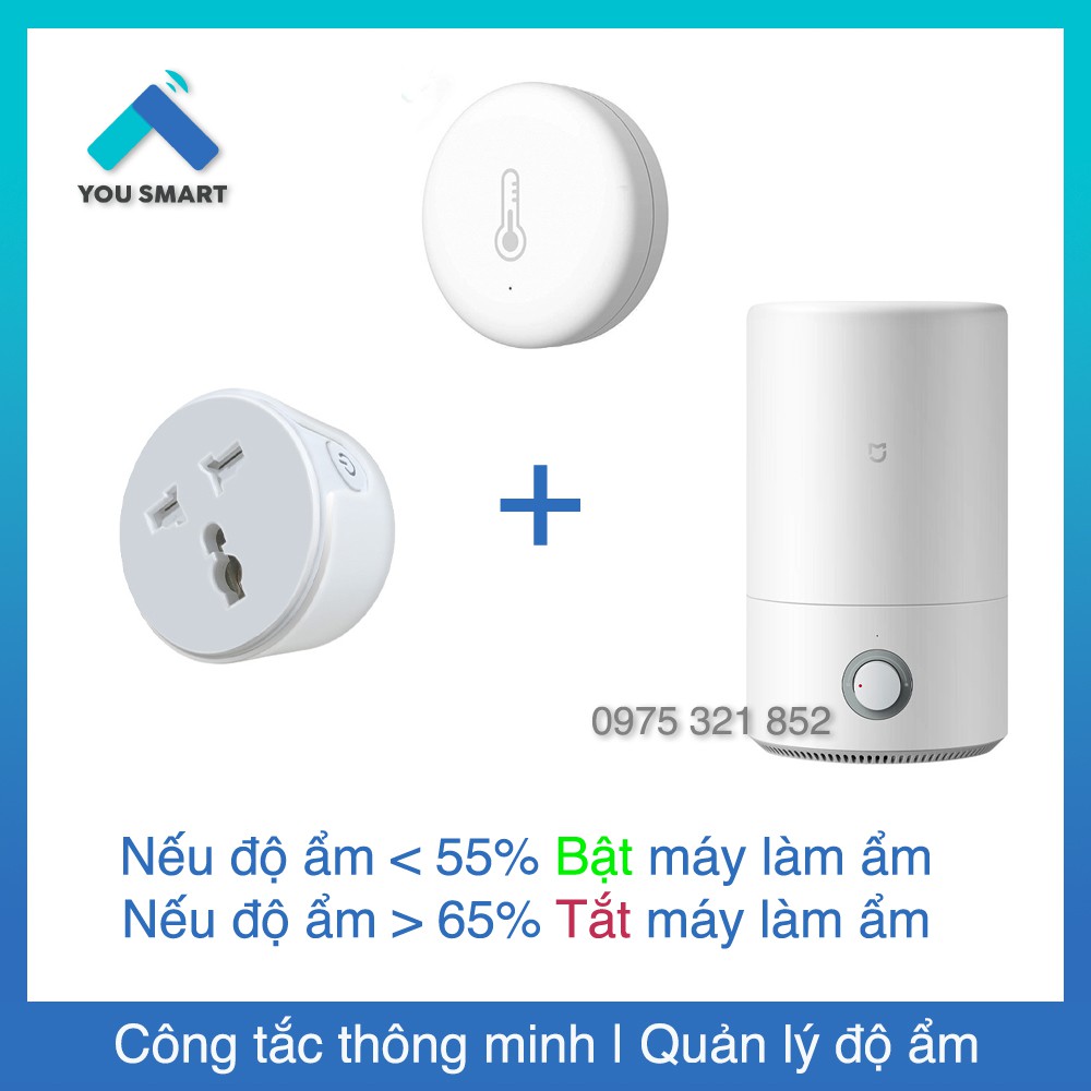 Cảm biến Nhiệt độ - Độ ẩm Tuya Smartlife BH 12 tháng