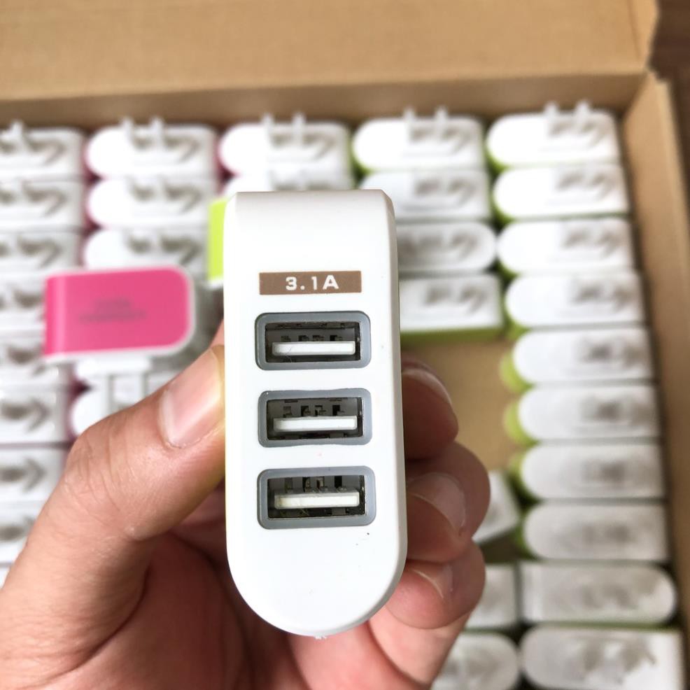 Củ sạc 3 cổng usb Tiết Kiệm Ổ Điện💝XẢ KHO💝Phụ KIện Điện Thoại VT