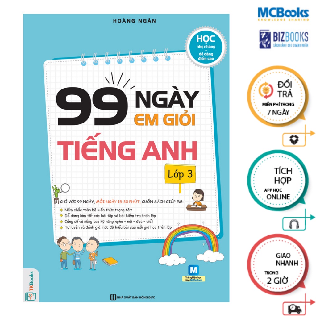 Sách - 99 ngày em giỏi Tiếng Anh lớp 3 Mcbooks