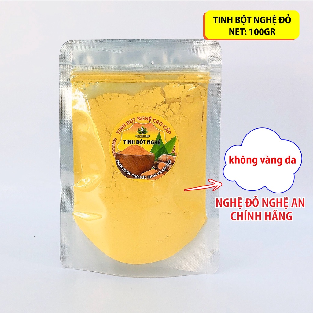 Tinh bột nghệ đắp mặt chăm sóc da, sạch mụn trứng cá