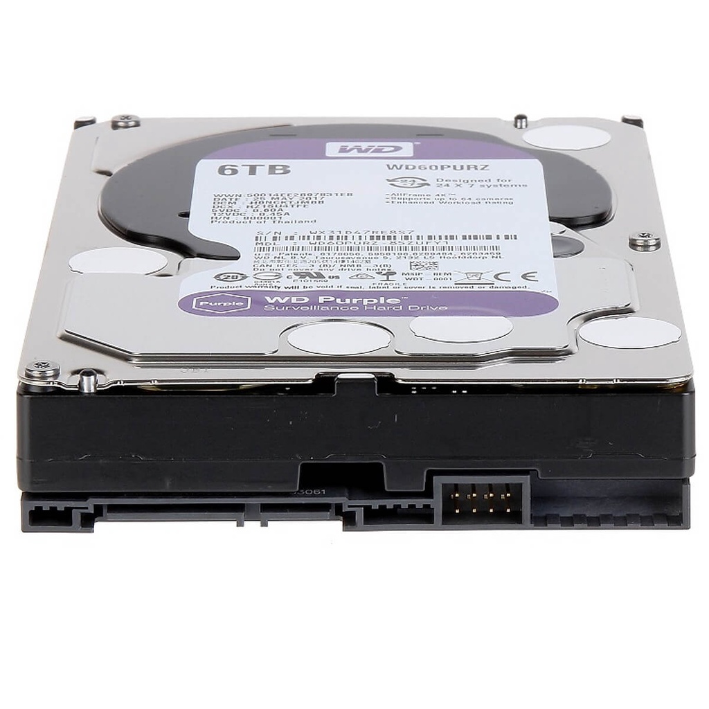 Ổ Cứng HDD Western Digital 6TB 3.5 Sata 3 64MP WD60PURZ