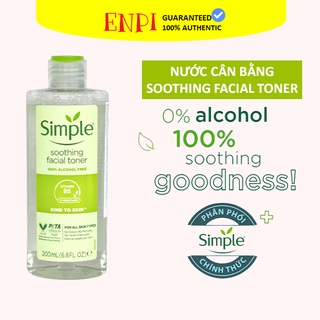 Nước hoa hồng Simple Kind to Skin Soothing Facial Toner