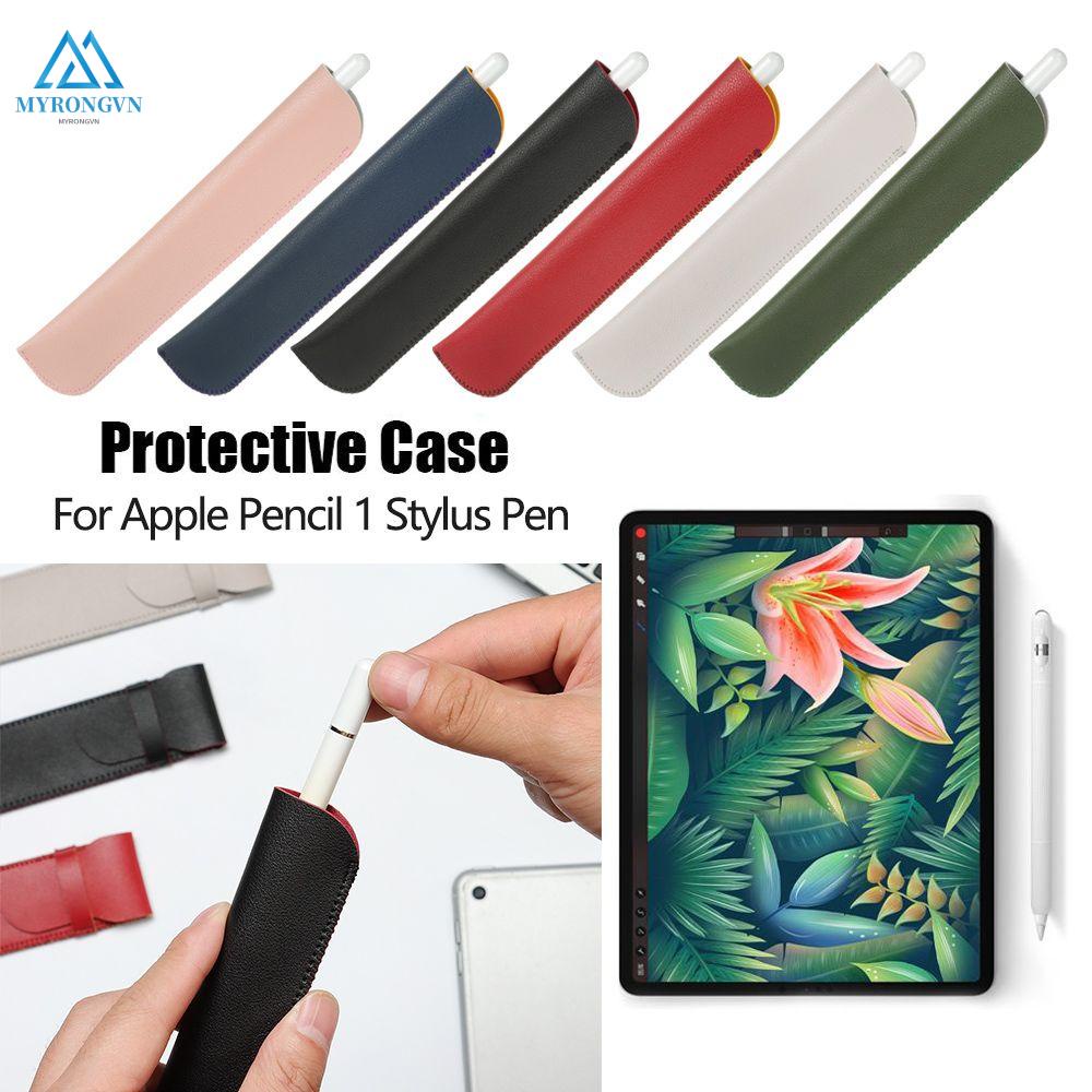 Túi đựng bút cảm ứng bằng da pu gọn nhẹ chống sốc thích hợp cho Apple Pencil