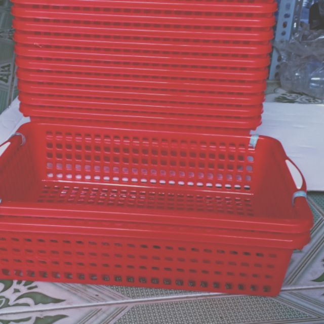 Combo 10 rổ nhựa hình chữ nhật