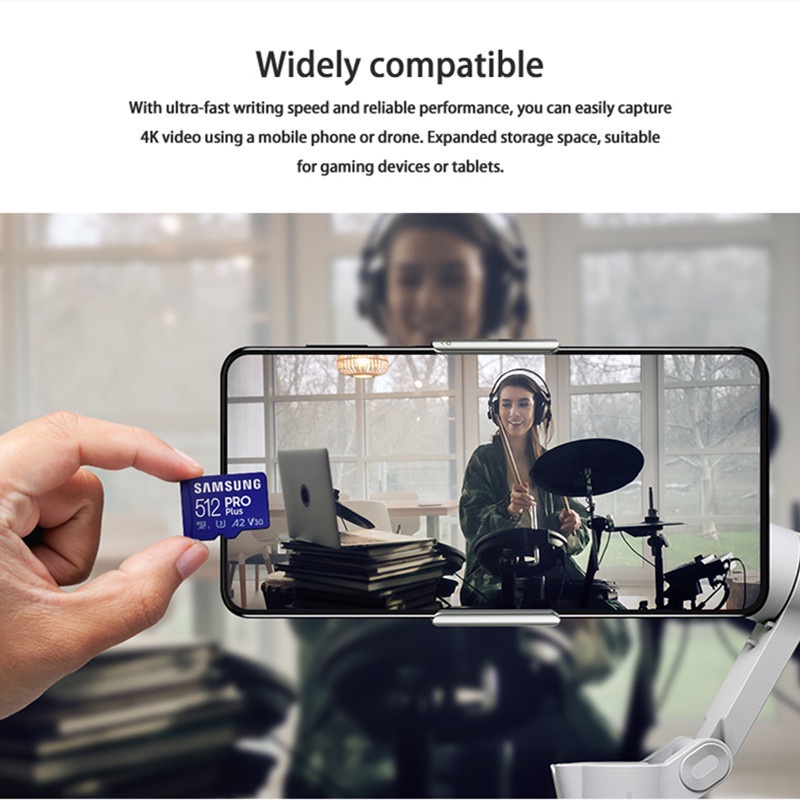 Thẻ nhớ micro sd 1024gb 512gb 256gb 32gb 128gb 64gb 16gb 160mb u3 tf samsung pro kèm phụ kiện