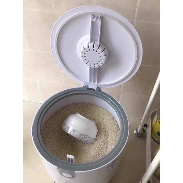 THÙNG GẠO TRÒN 10 KG CHỐNG ẨM MỐC CÔN TRÙNG