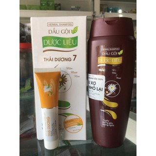 Dầu gội Dược Liệu Thái Dương 7 ( màu Nâu)  200ml( tặng tuýp kem đánh răng thái dương 5g)