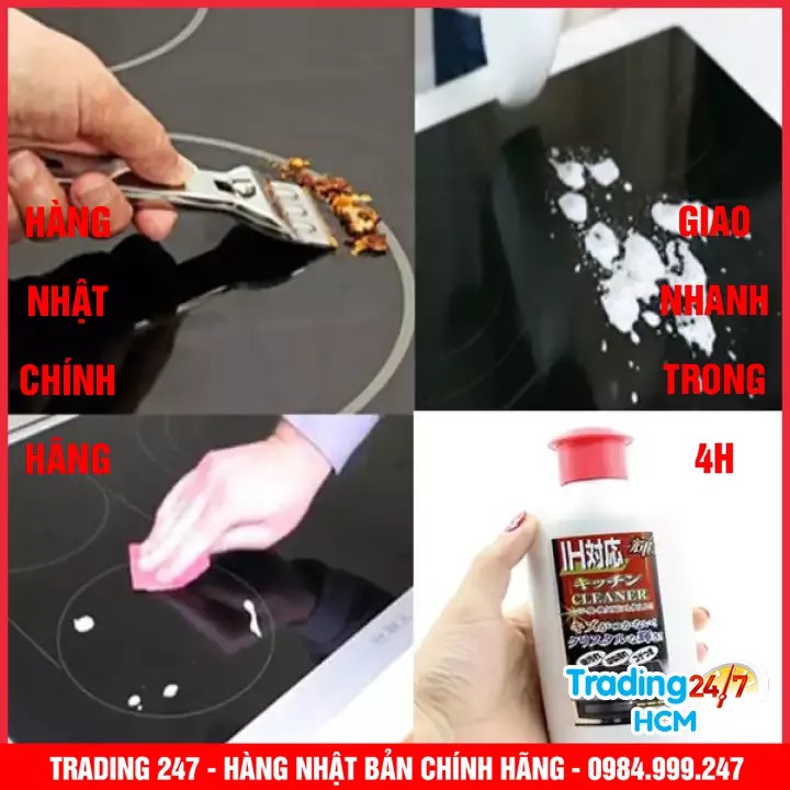 [Giao hàng HCM - 4h ] Dung dịch vệ sinh bếp từ cao cấp Kaneyo làm sạch vết bẩn, sáng bề mặt bếp từ Nhật Bản