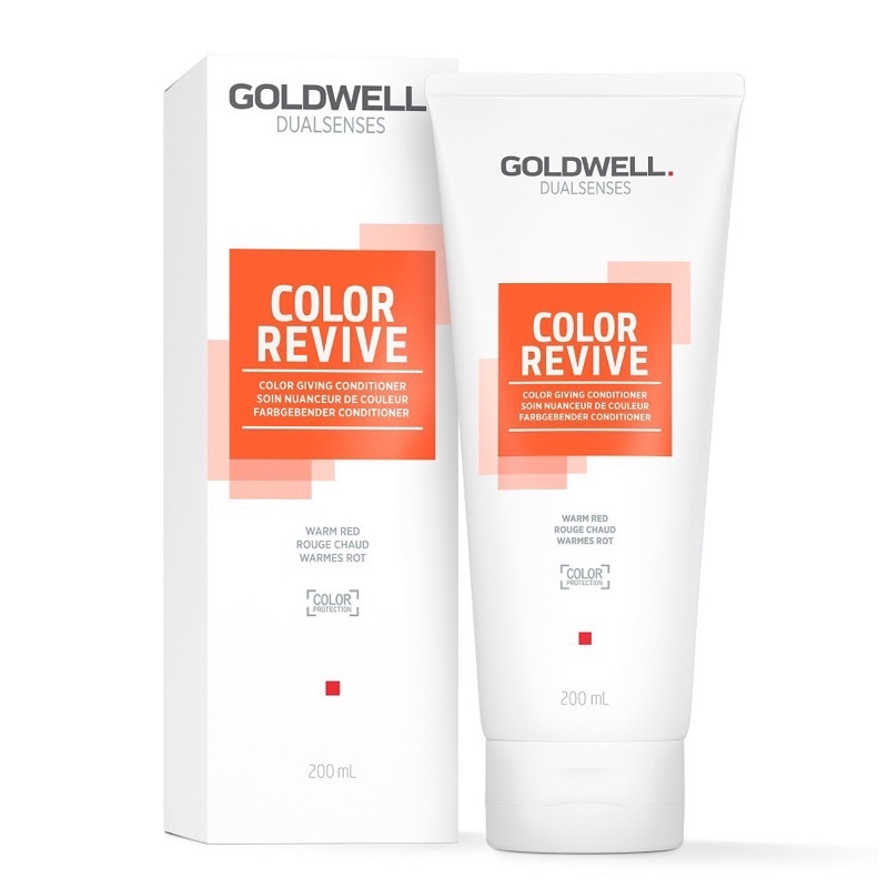 WARM RED)ĐỎ ẤM / ĐỒNG Dầu xả cung cấp hạt màu làm mới màu nhuộm Dualsenses Color Revive Goldwel color givin 200ml