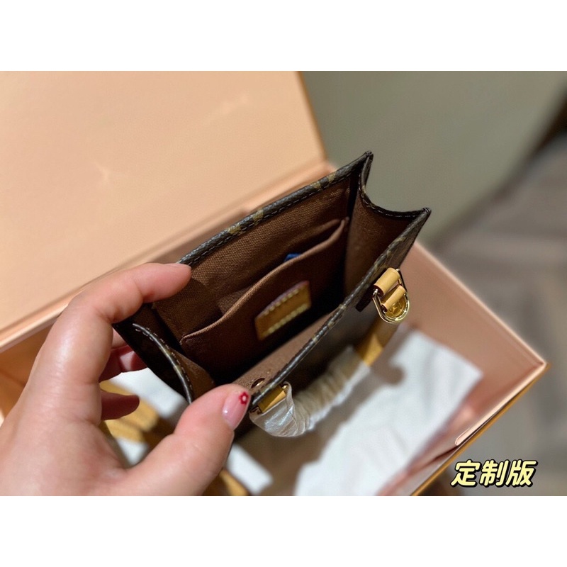 Túi xách lv điện thoại da bò 100%