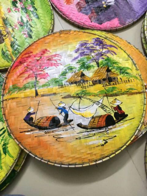 Mẹt tre vẽ tranh phong cảnh đủ màu sắc
