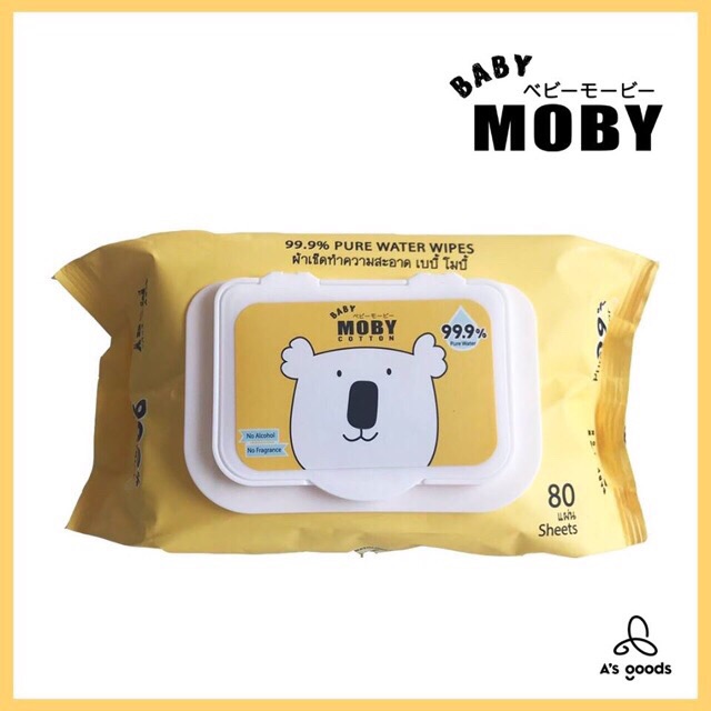 Khăn Ướt MOBY Tinh Khiết Chính Hãng