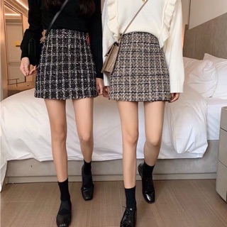 [order] Chân váy chữ A chất dạ tweed