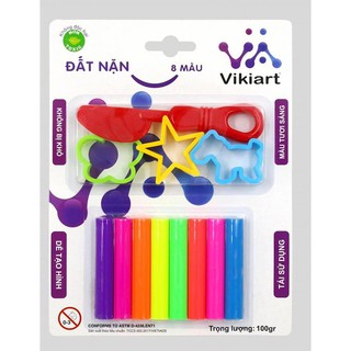 Đất Nặn 8 Màu Vikiart có Khuôn Loại đẹp