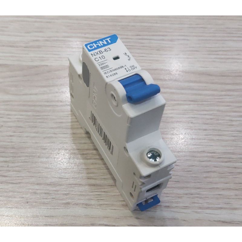 MCB 1 pha dòng điện 1A đến 63A NXB-63 hãng Chint C 1A, 2A, 3A, 4A, 6A, 10A, 16A, 20A, 25A, 32A, 40A, 50A, 63A