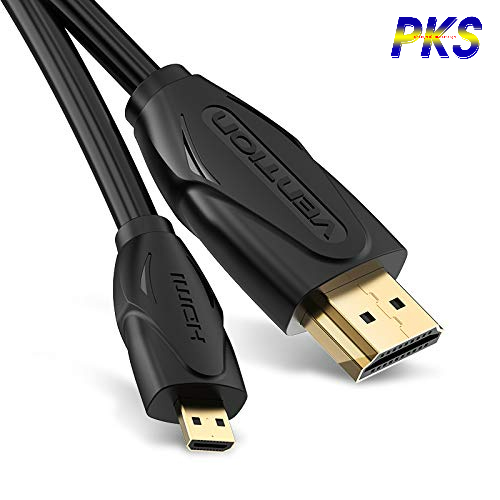 Dây cáp chuyển đổi Micro HDMI sang HDMI mạ vàng cao cấp dài 3m Vention - Hàng Chính Hãng
