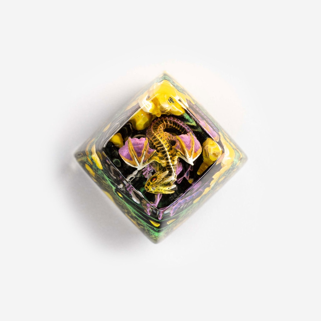 Keycap Artisan bàn phím cơ Dwarf Factory Gnarly Drakon  - Hàng chính hãng