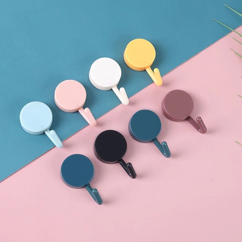 Set 10 Móc Treo Đồ Dán Tường Chắc Chắn Đa Năng Phong Cách Bắc Âu