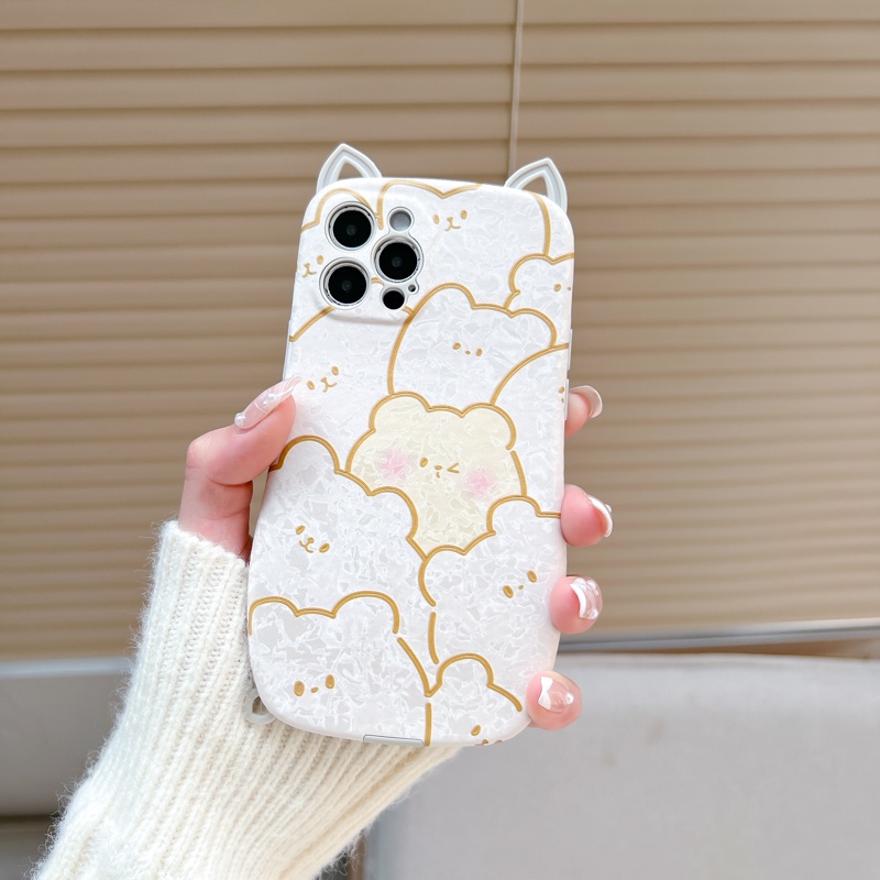 Ốp Điện Thoại TPU Mềm Hình Tai Mèo / Hổ 3D Cho iPhone 14 13 11 12 Pro Max 12Pro 13Pro 14Pro 14Plus X XS Max XR 7 8 Plus