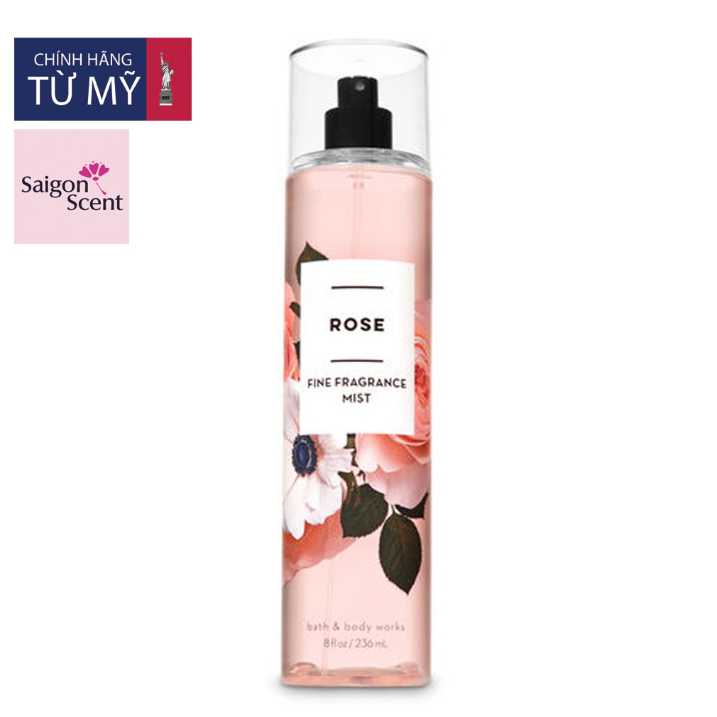 Xịt thơm toàn thân Bath & Body Works Body Mist - Rose (236ml) | BigBuy360 - bigbuy360.vn