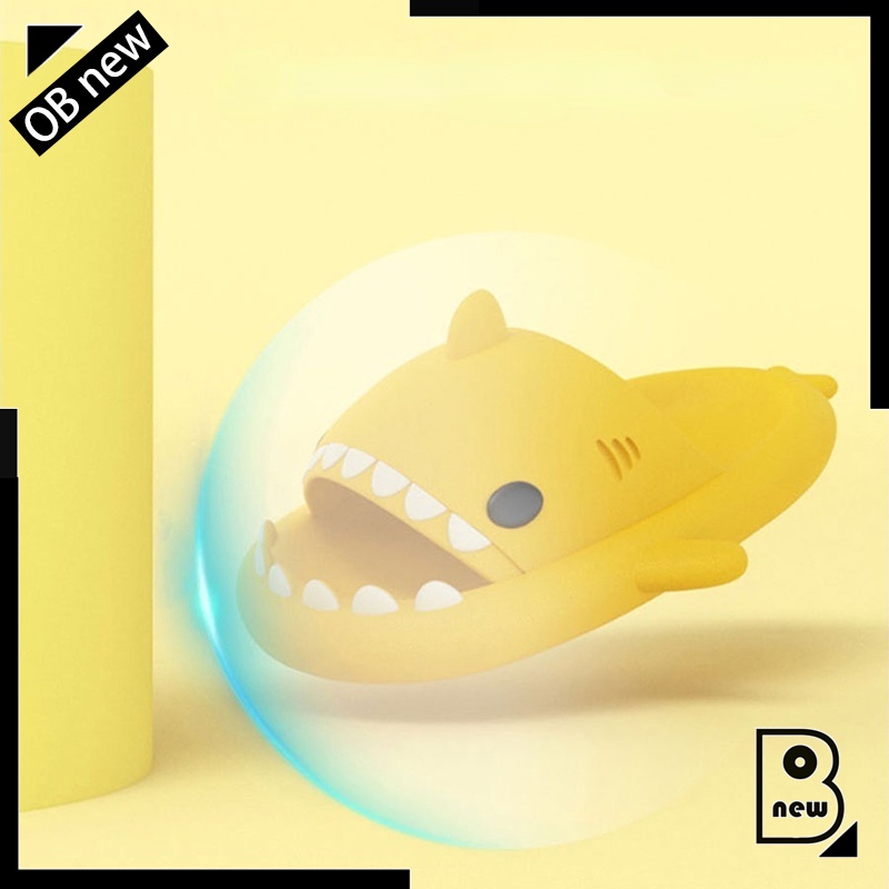 Dép Đi Trong Nhà Và Ngoài Trời Chống Trượt Hình Cá Mập Dễ Thương Màu Mới Dành Cho Trẻ Em Người Lớn