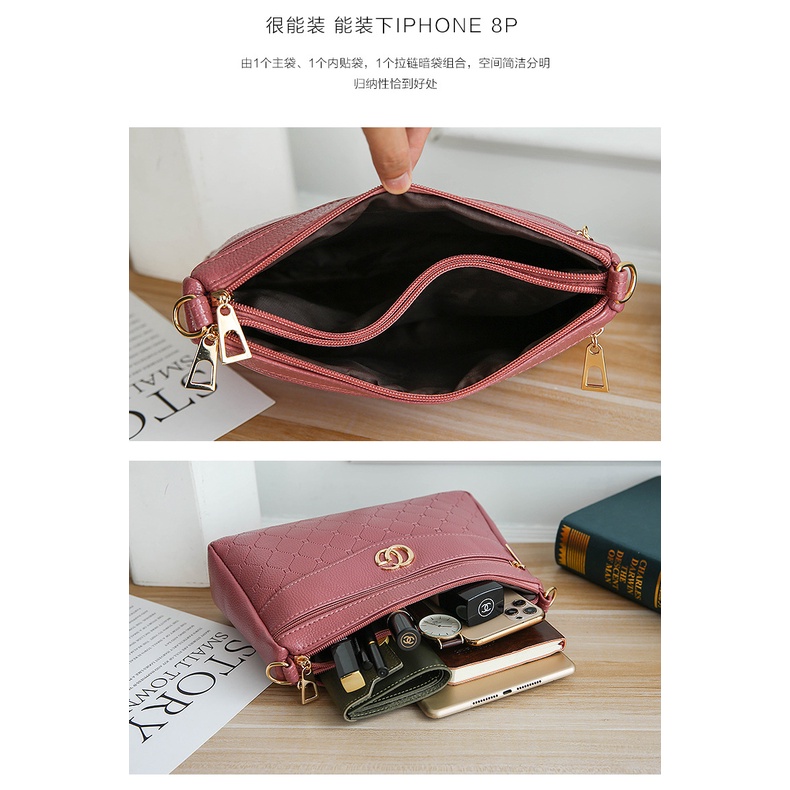 Túi đeo chéo nữ da mềm nhiều ngăn giá rẻ BAG U CG112
