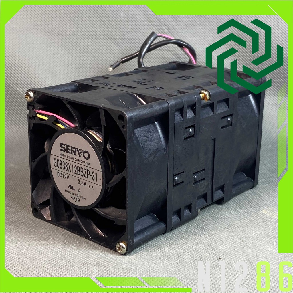 Quạt Hỏa Tiễn 8 cm Delta 12 V-- 3.3A x 2 . gió siêu mạnh G0838X12BBZP-31