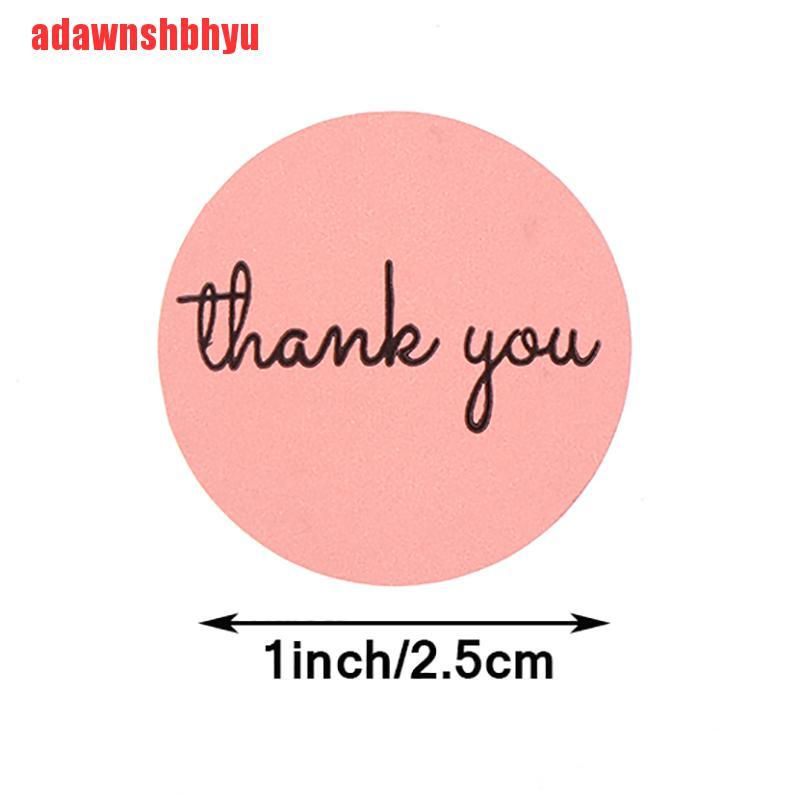 Set 500 Sticker Thank You 1inch Màu Hồng Dán Nhãn Trong Lễ Hội