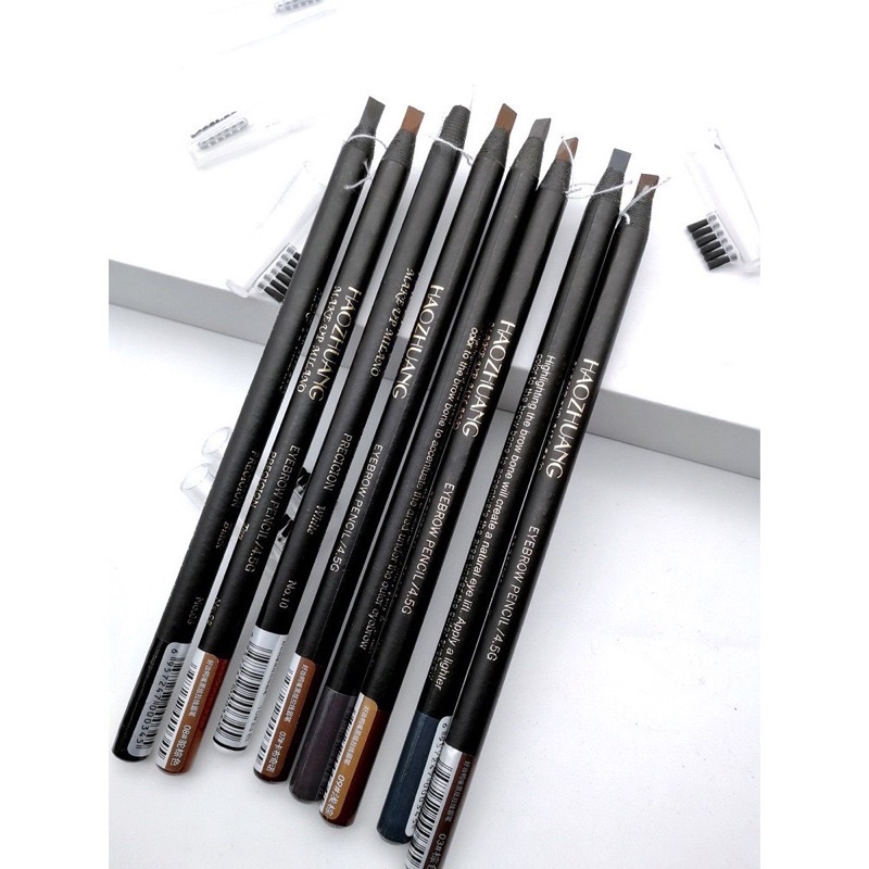 Chì Xé Kẻ Mày Haozhuang Cứng Phẩy Sợi Eyebrow Pencil