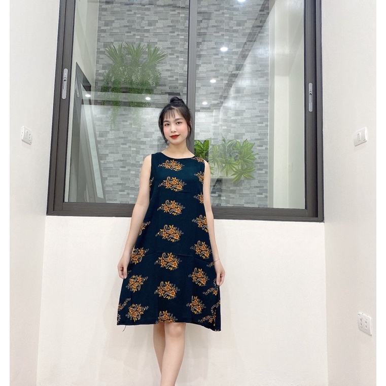 Váy lanh dáng suông