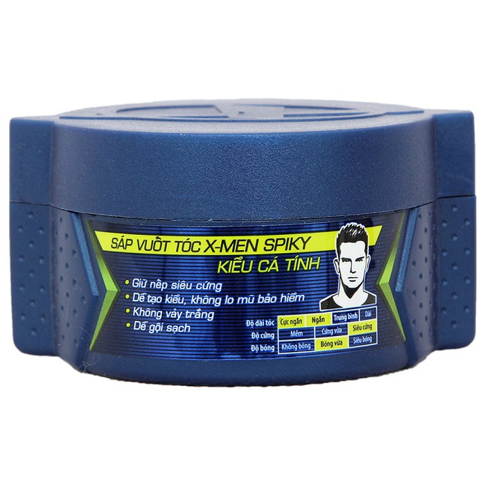 Wax tạo kiểu tóc X-men Spiky 70gr- Phù hợp tóc vuốt dựng