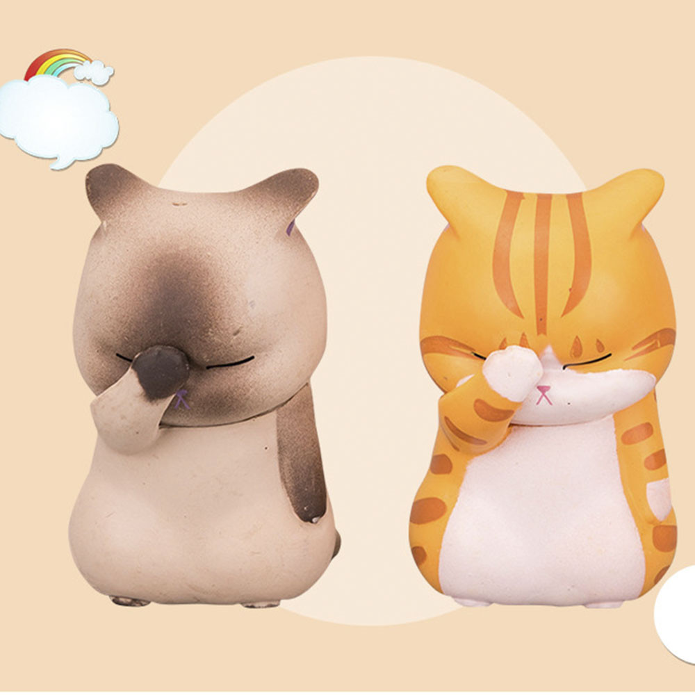 Mèo con nhiều biểu cảm trang trí xe hơi dễ thương