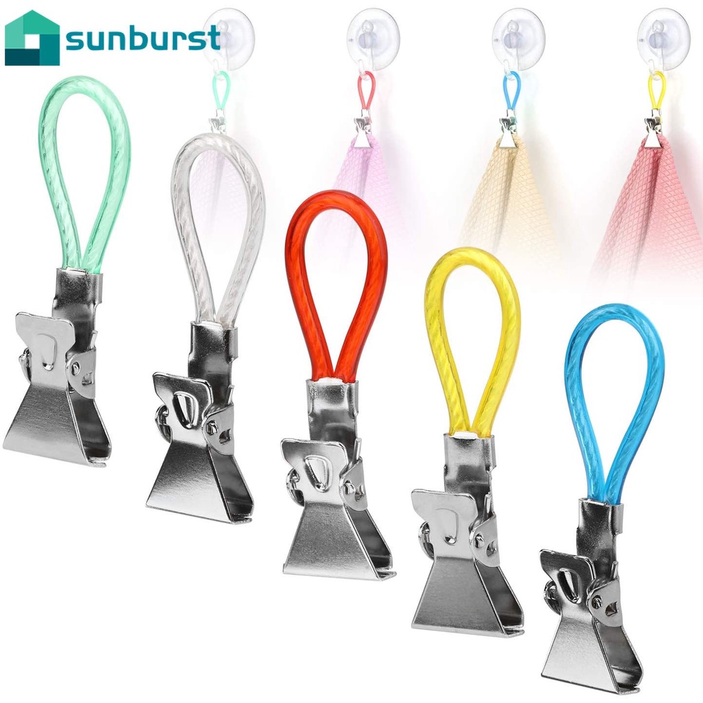 Set 5 Móc Treo Đồ Gắn Tường Bằng Kim Loại
