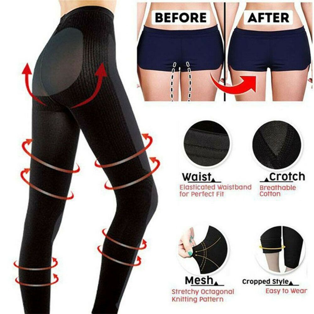 Bebetterm 1Pc Women Leggings Women's Fashion Butt Lifting Leg Shaper Slimming Tights Stocking