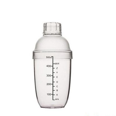 BÌNH LẮC PHA CHẾ NHỰA COCKTAIL SHAKER 530ML CÓ VẠCH ĐEN