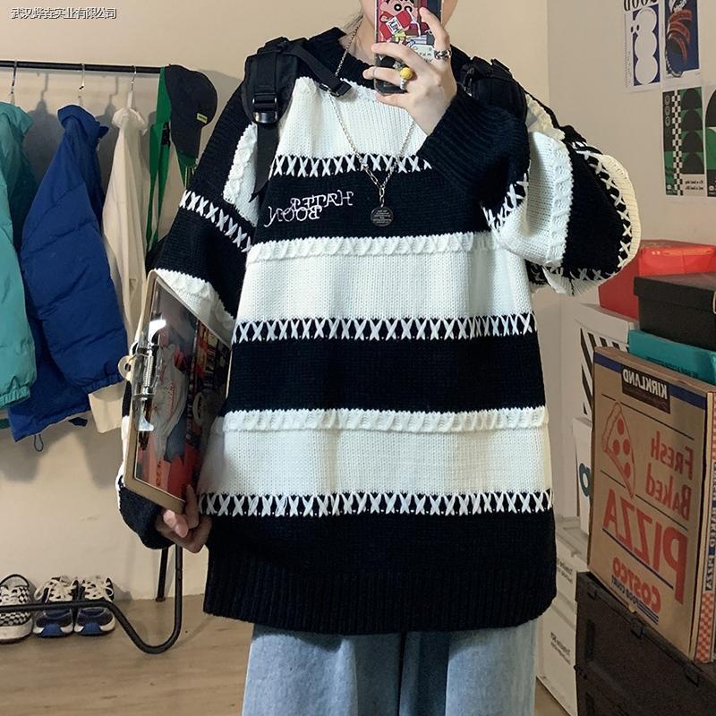 Áo len tay dài cổ tròn thời trang cho nam