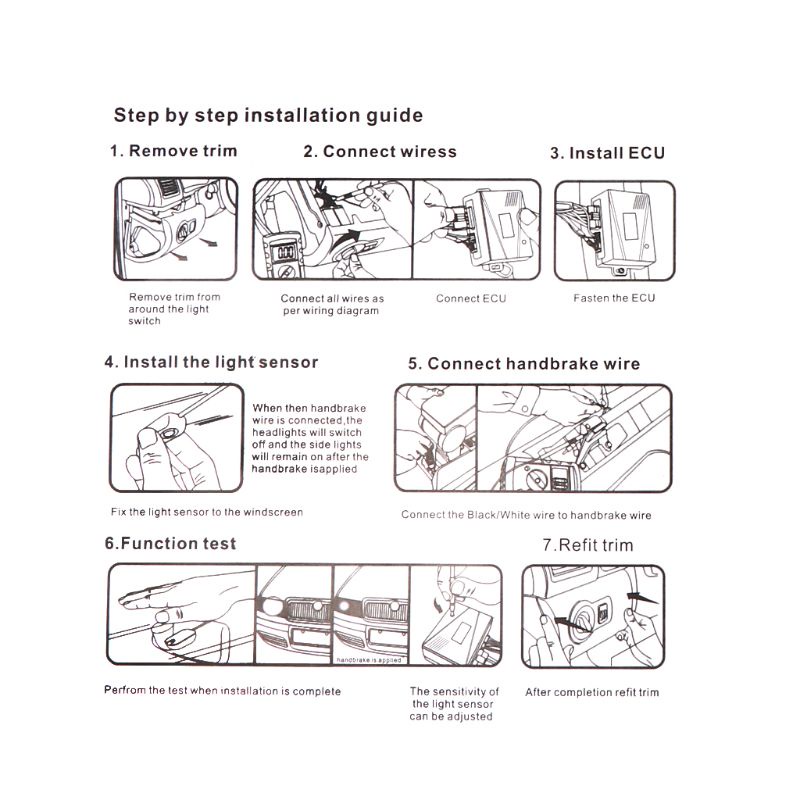 Bộ Cảm Biến Đèn Tự Động 12V Cho Xe Hơi