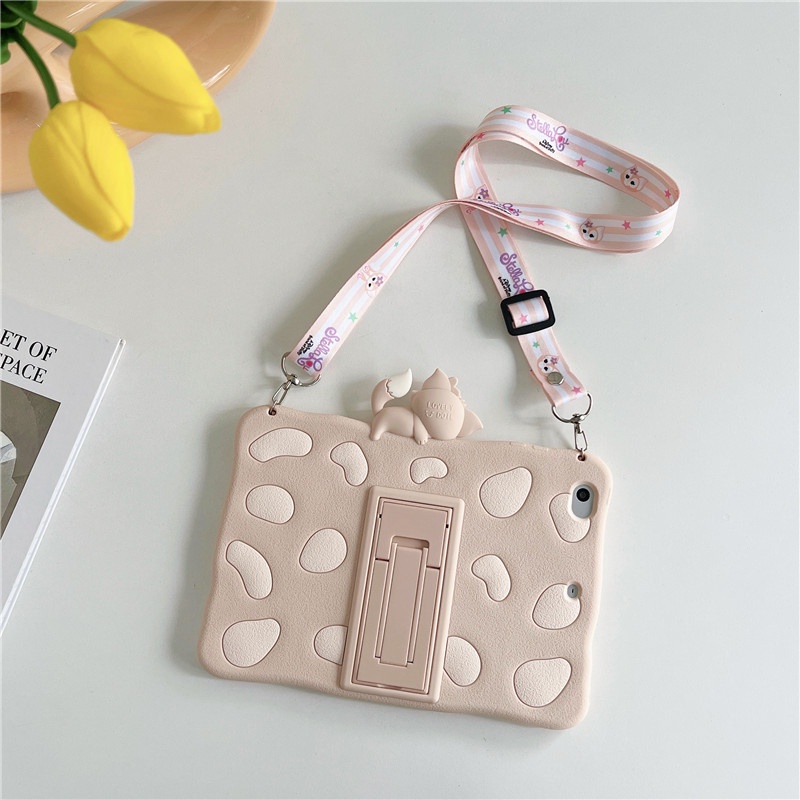 Ốp Máy Tính Bảng Silicon Hình Vịt Donald Có Dây Đeo Và Giá Đỡ Cho Samsung Galaxy Tab A 8.0 2019 SM-T290 T295 T297 2019 2021