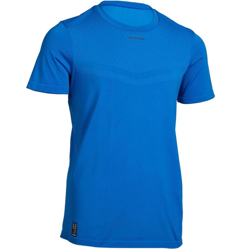 Áo thun chơi tennis Decathlon ARTENGO 900 cho bé trai - Xanh dương size 6 Tuổi