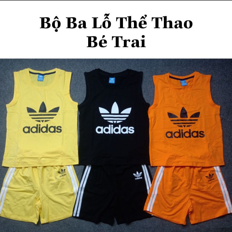 Bộ Quần Áo Ba Lỗ Thể Thao Bé Trai Size 2-7 Tuổi