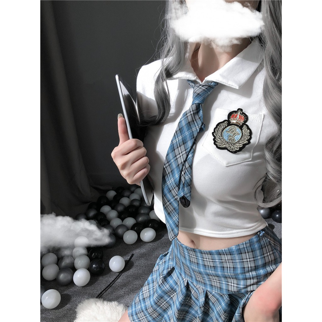 Đồ ngủ Cosplay nữ sinh 💝 Free ship 💝 chân váy kẻ caro cao cấp | BigBuy360 - bigbuy360.vn
