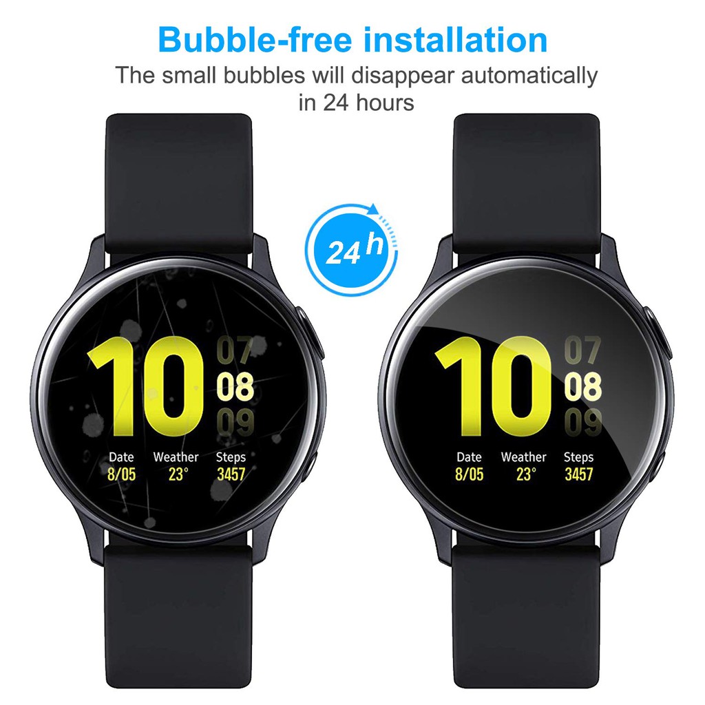 Bộ 4 Miếng Dán Bảo Vệ Màn Hình Đồng Hồ Samsung Galaxy Watch Active 2 40mm 44mm