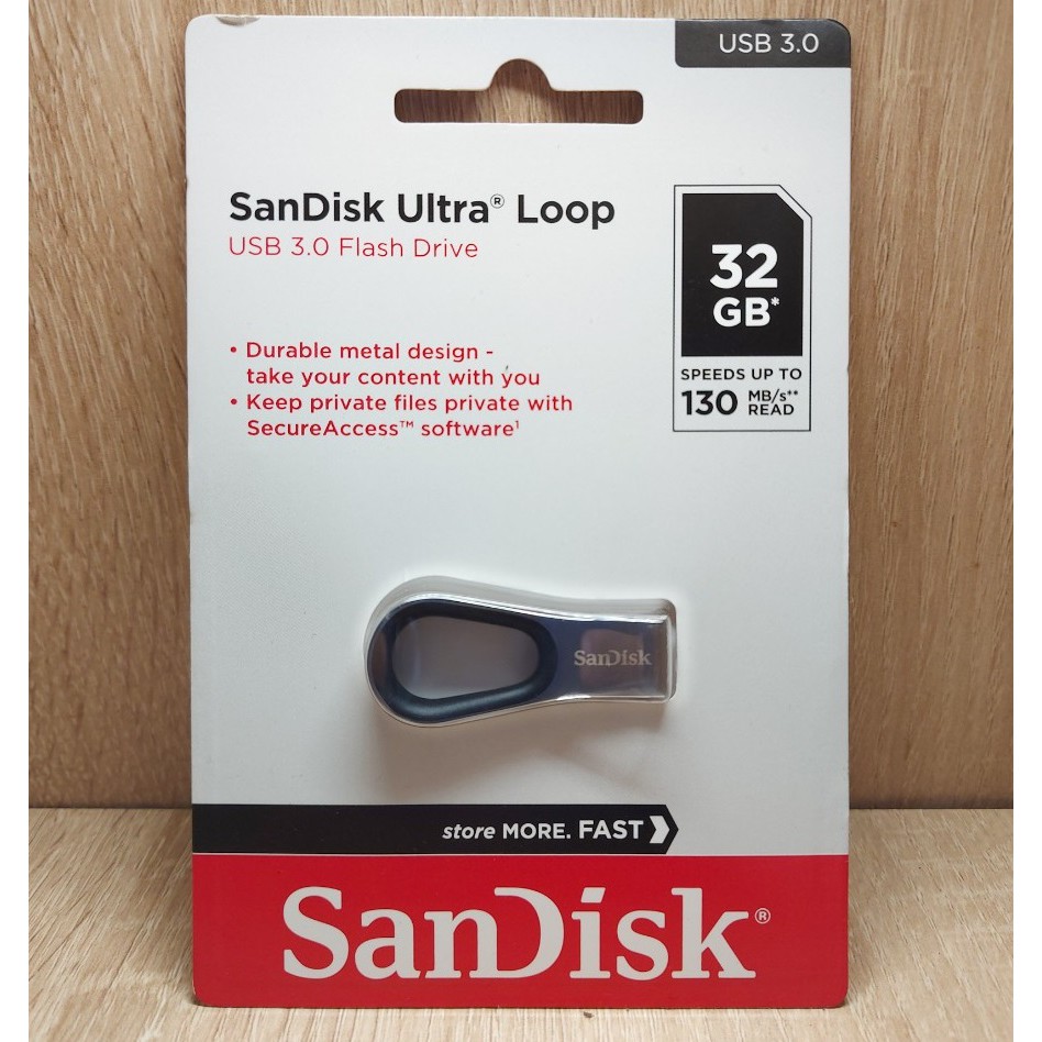 USB 3.0 SanDisk Ultra Loop CZ93 32GB 130MB/s (Bạc)