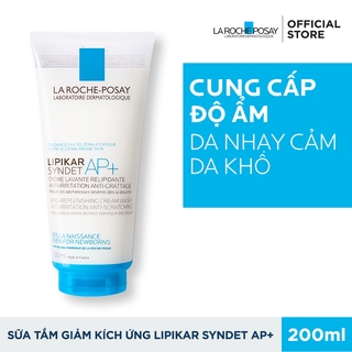 Sữa Tắm Cho Da Khô Nhạy Cảm Bị Kích Ứng Mẩn Đỏ Ngứa La Roche Posay Lipikar Syndet AP+ Cream 200ml