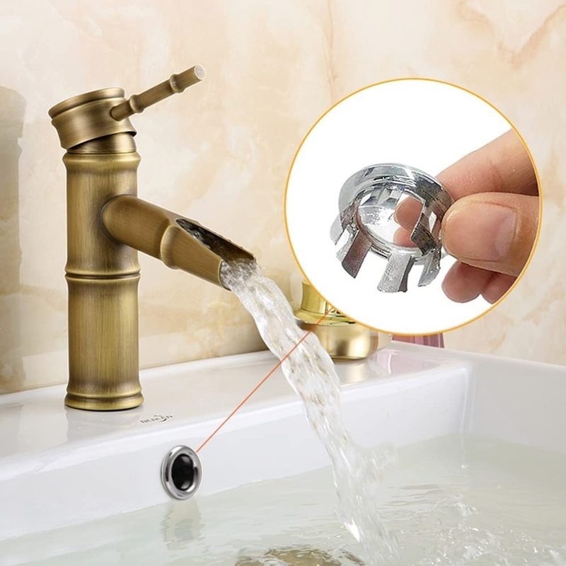 1 Nắp Đậy Bồn Rửa Chén Hình Tròn 4 Kiểu Bằng Chrome Thông Dụng