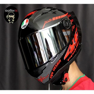 Nón Fullface Agu 46 Đỏ